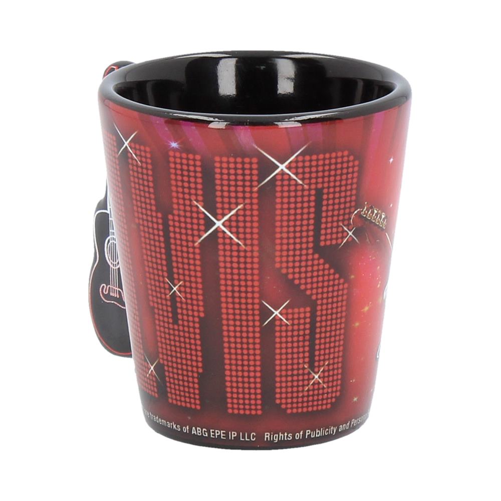 Nemesis Now C3625J7 Espressotasse Elvis '68 3oz, Kunstharz mit Edelstahl, Rot