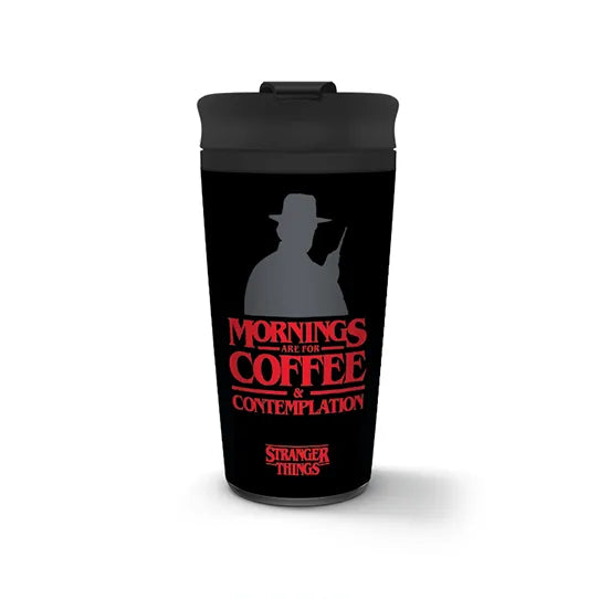 Stranger Things: Metal Travel Mug: Coffee & Contemplation 16oz/450ml