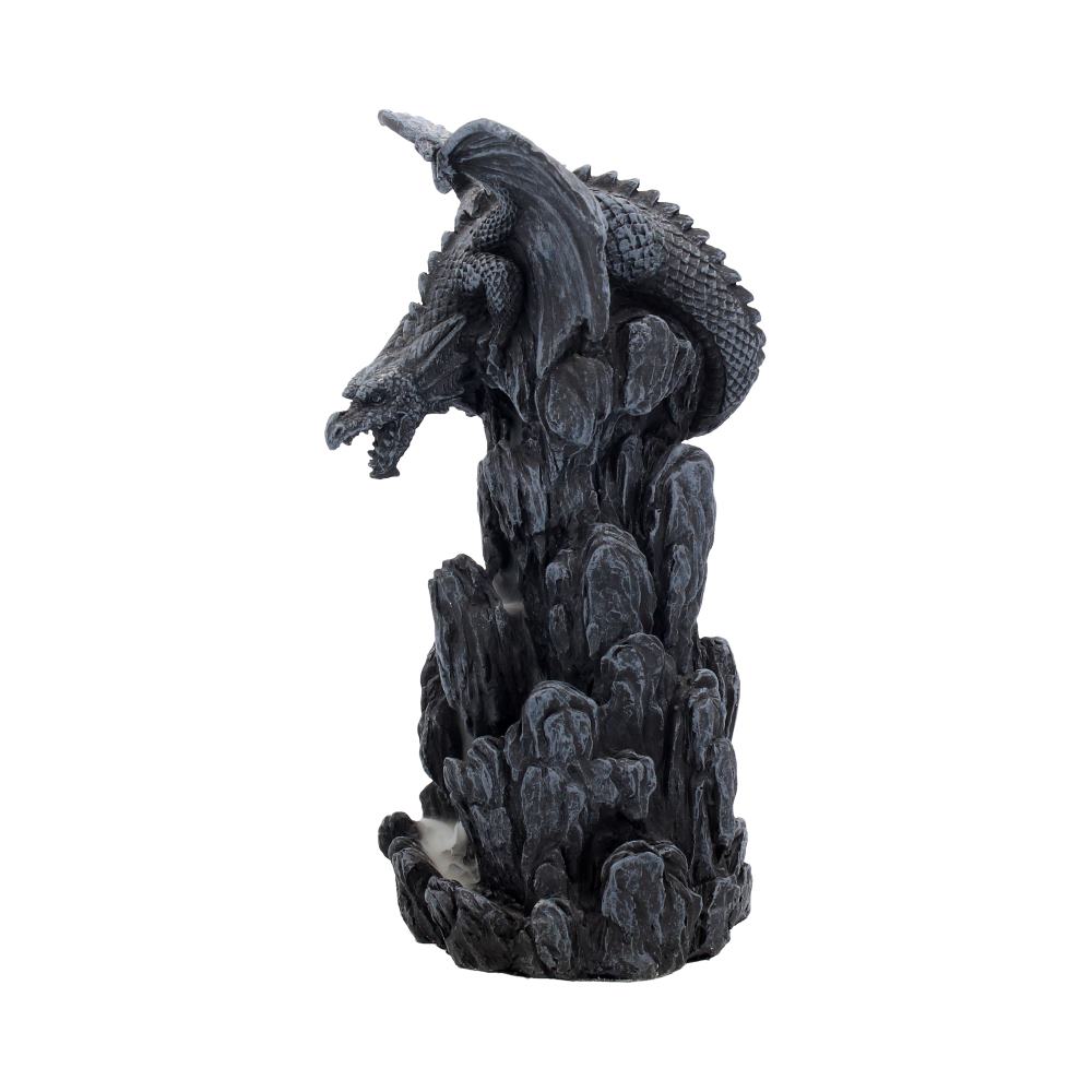 Nemesis Now Dragon Tower Räuchergefäß, 24,5 cm, Schwarz, Kunstharz