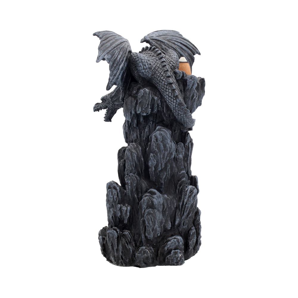 Nemesis Now Dragon Tower Räuchergefäß, 24,5 cm, Schwarz, Kunstharz