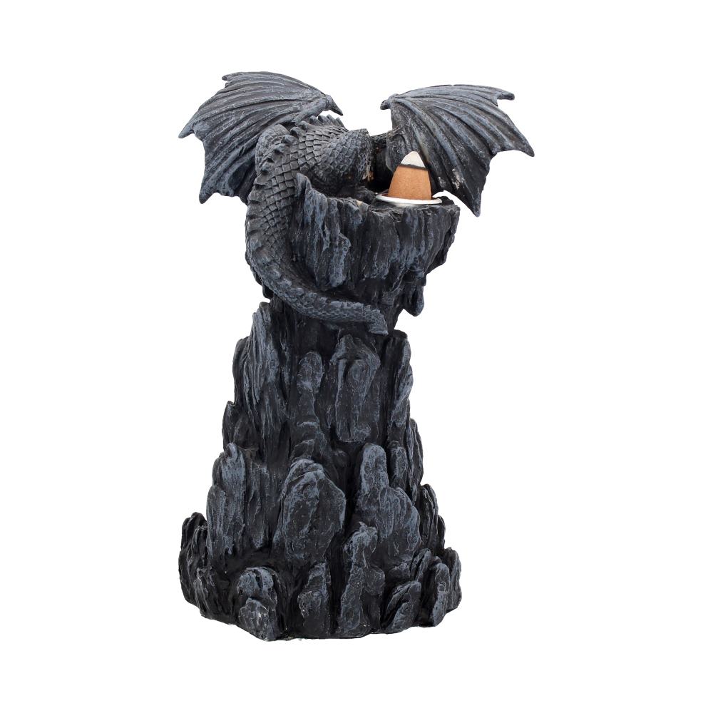 Nemesis Now Dragon Tower Räuchergefäß, 24,5 cm, Schwarz, Kunstharz