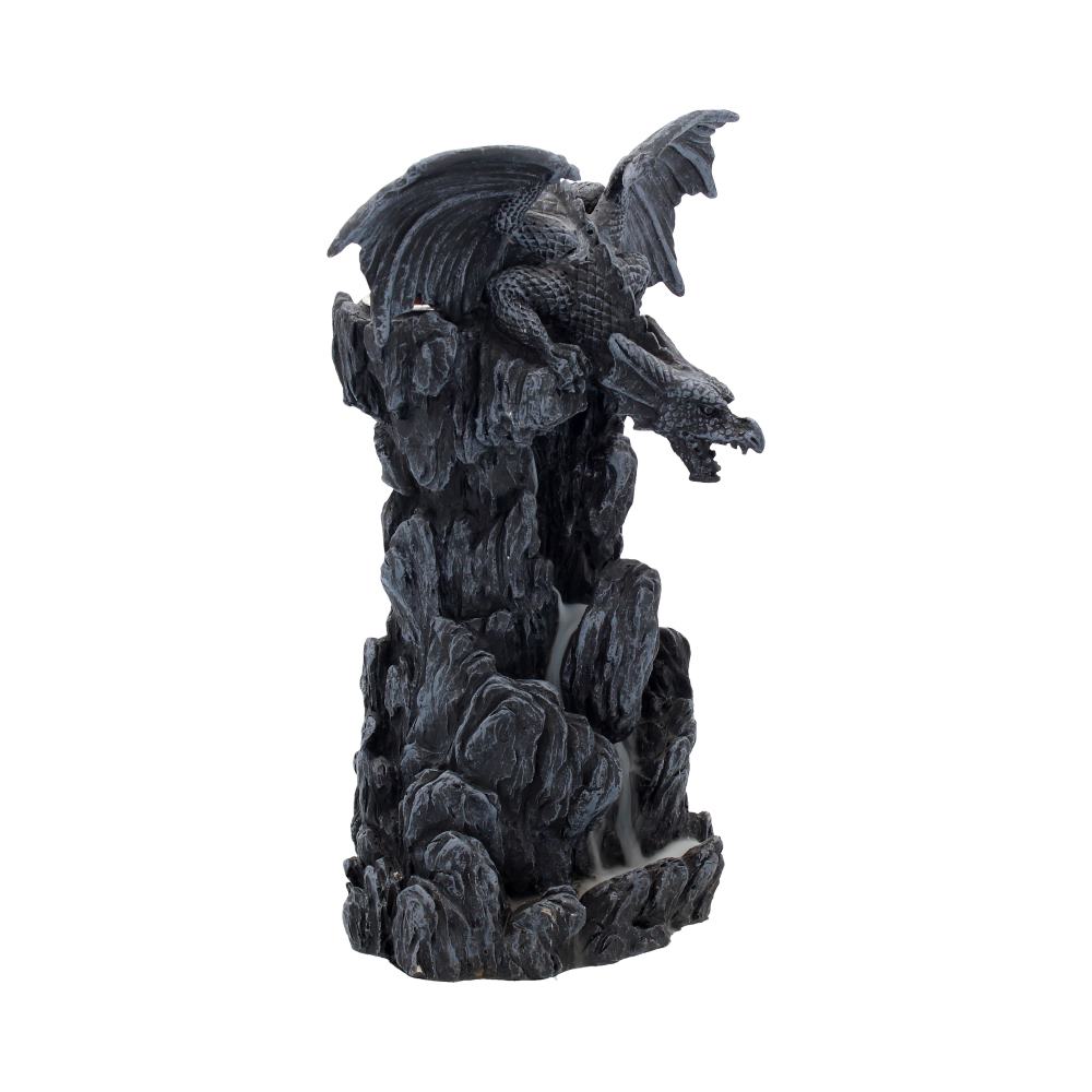 Nemesis Now Dragon Tower Räuchergefäß, 24,5 cm, Schwarz, Kunstharz