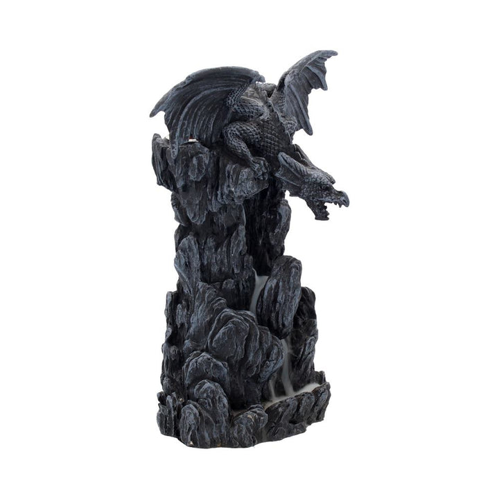 Nemesis Now Dragon Tower Räuchergefäß, 24,5 cm, Schwarz, Kunstharz