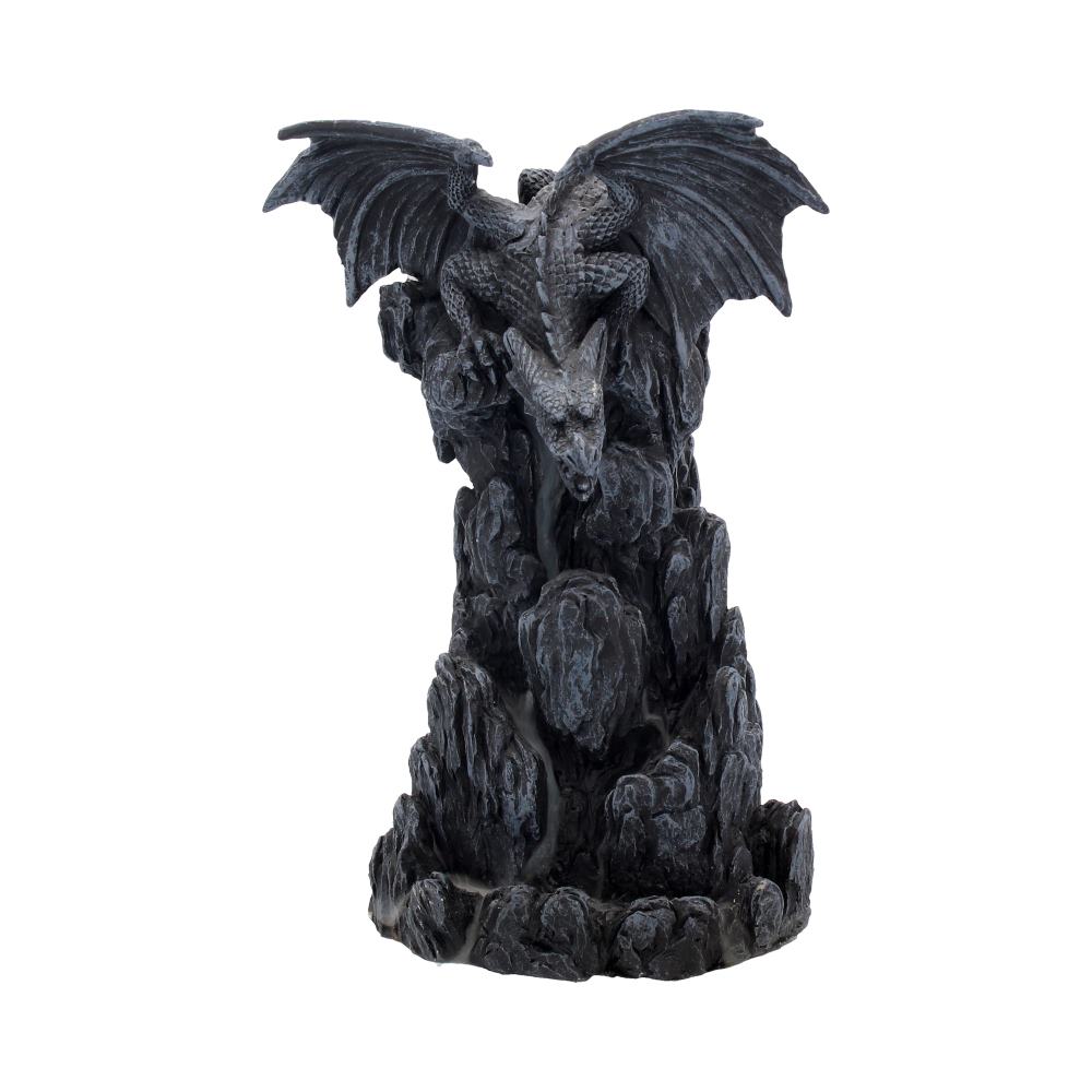 Nemesis Now Dragon Tower Räuchergefäß, 24,5 cm, Schwarz, Kunstharz