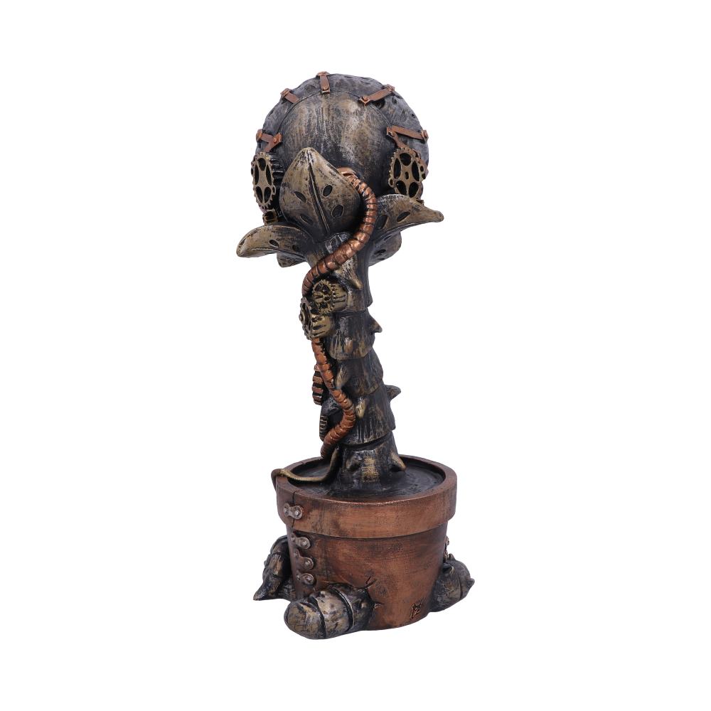 Nemesis Now Cogwork Carnivore 24,3 cm große mechanische fleischfressende Pflanzenfigur aus Bronze