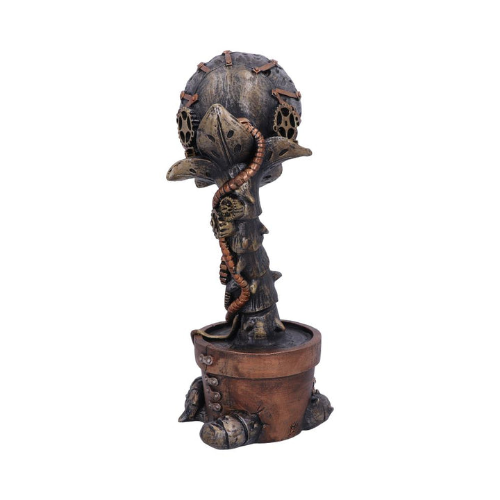 Nemesis Now Cogwork Carnivore 24,3 cm große mechanische fleischfressende Pflanzenfigur aus Bronze