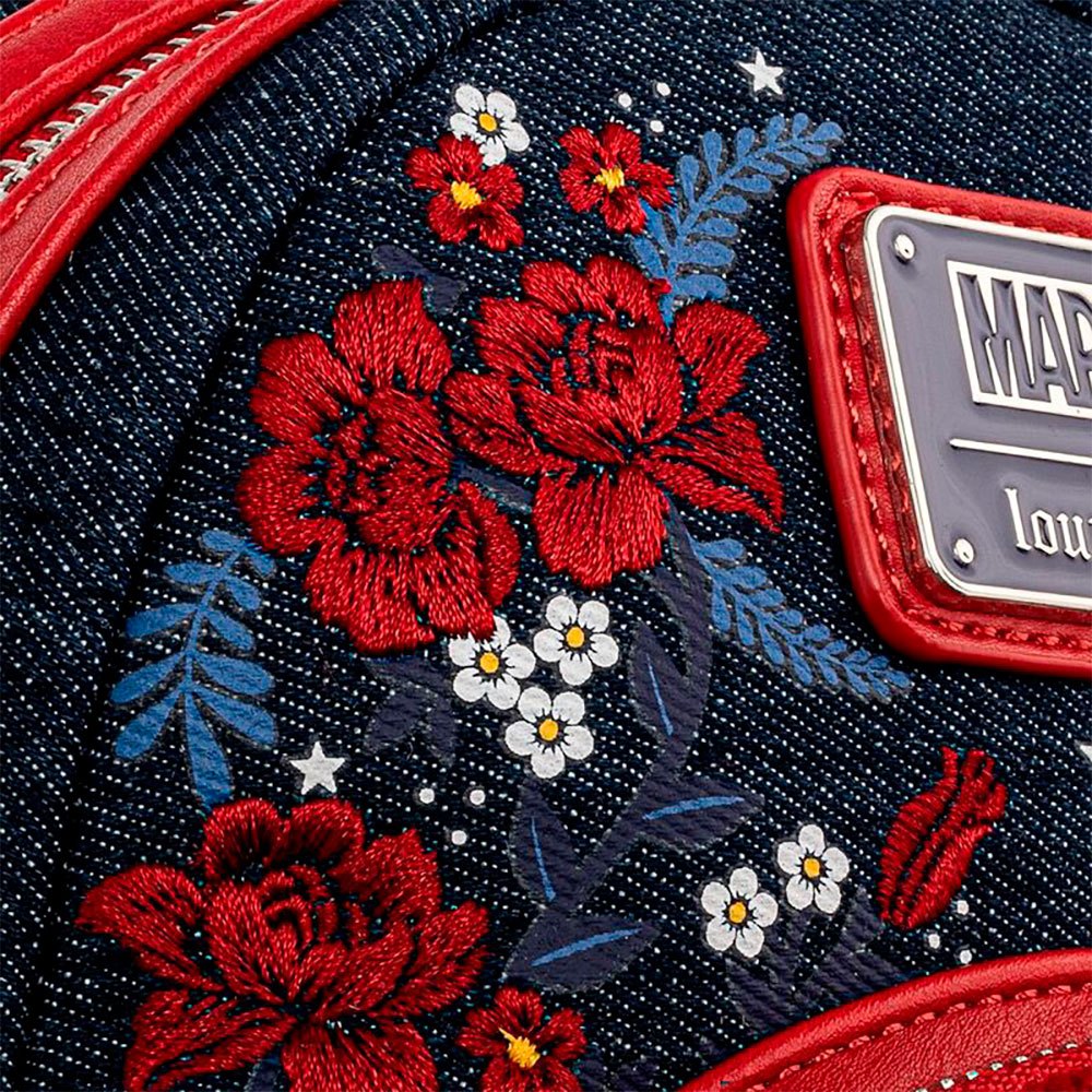 Loungefly Marvel Captain America 80th Anniversary Floral Shield Mini Backpack 5