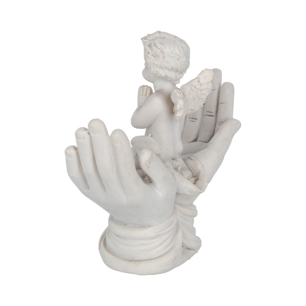 Nemesis Now Raised To Heaven Cherub Figurine - White Resin Angel Statue NEM3997 3