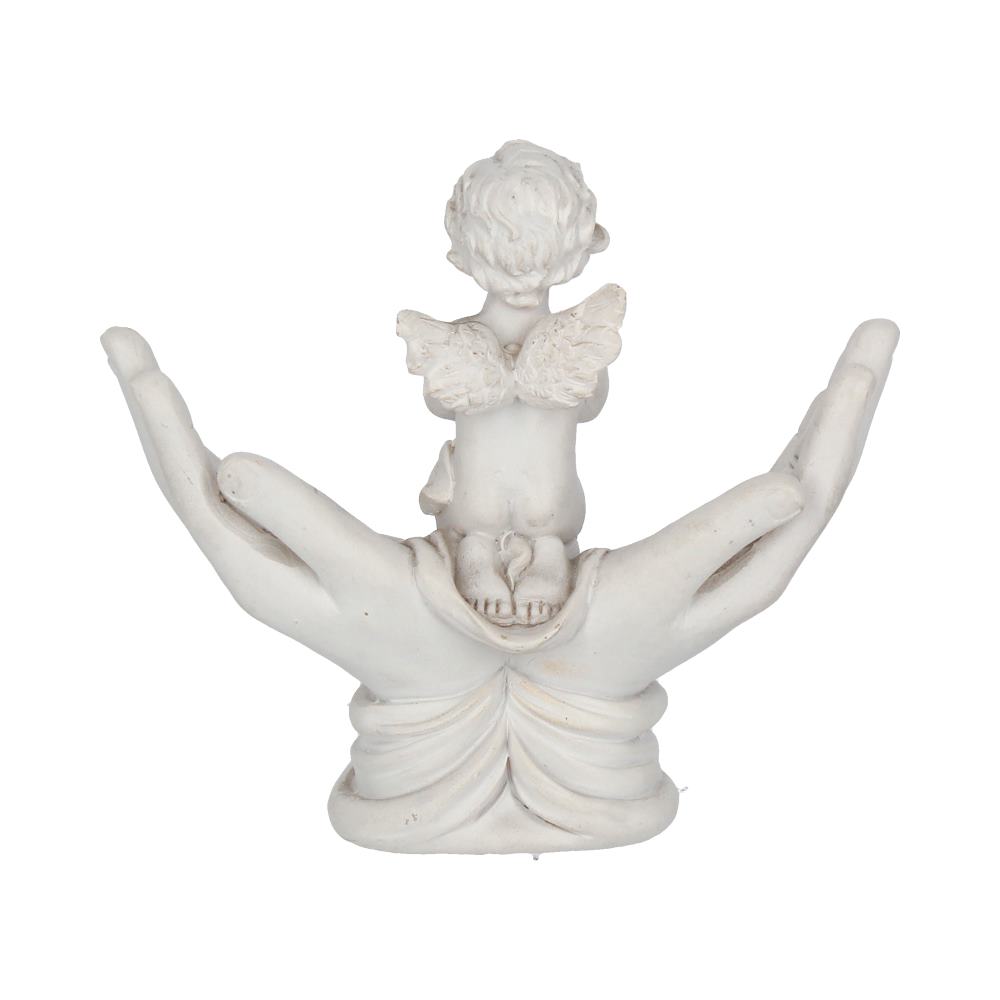 Nemesis Now Raised To Heaven Cherub Figurine - White Resin Angel Statue NEM3997 4