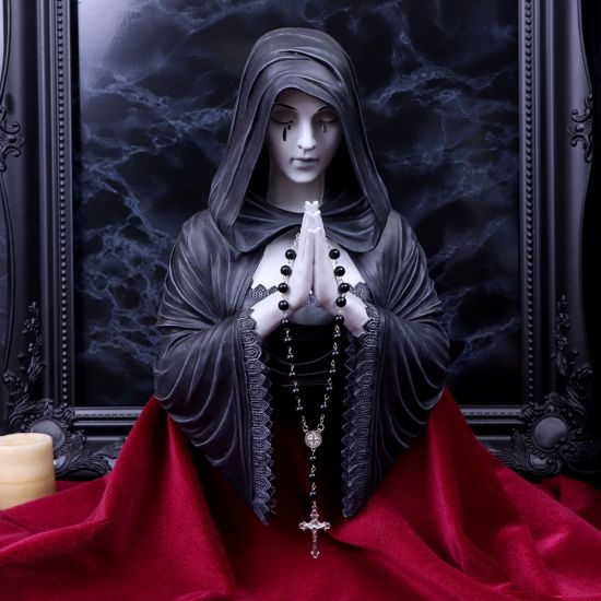 Nemesis Now Gotisches Gebetswandschild, 39 cm, Schwarz, Polyresin