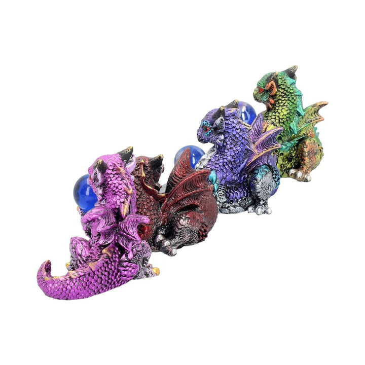 Nemesis Now Hatchling Treasures 4er-Set, 5,5 cm, Kunstharz, mehrfarbig