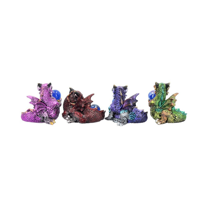 Nemesis Now Hatchling Treasures 4er-Set, 5,5 cm, Kunstharz, mehrfarbig