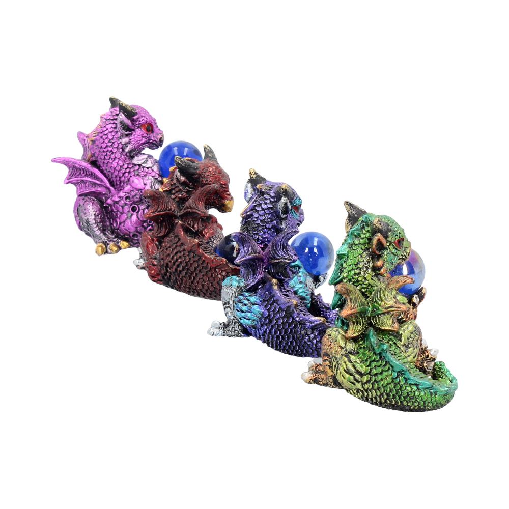 Nemesis Now Hatchling Treasures 4er-Set, 5,5 cm, Kunstharz, mehrfarbig