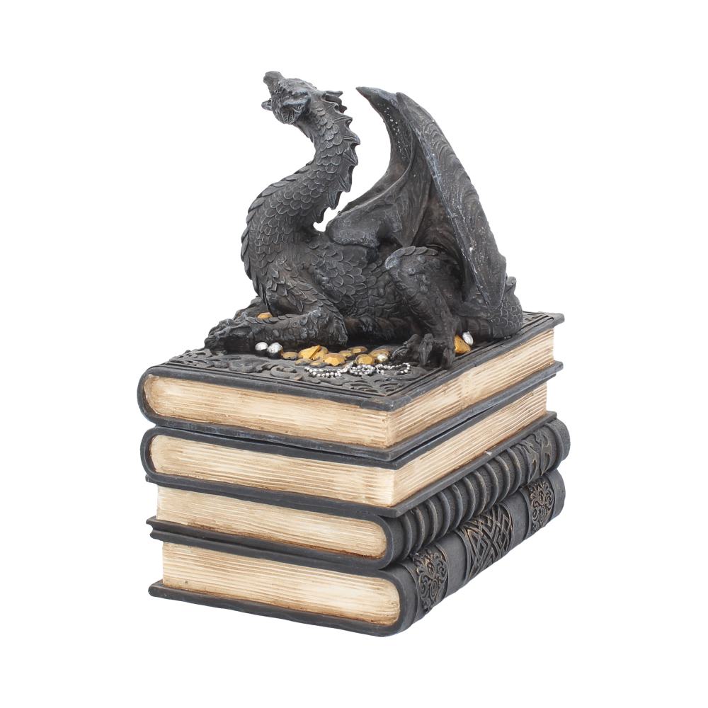Nemesis Now Secrets Of The Dragon Box 19 cm Schwarz, Harz