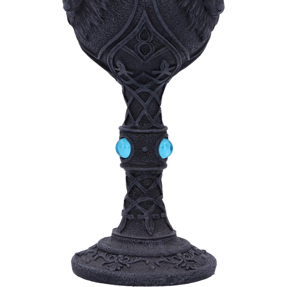 Nemesis Now - Night Wolf Black Gothic Goblet with Celtic Knot Design 6