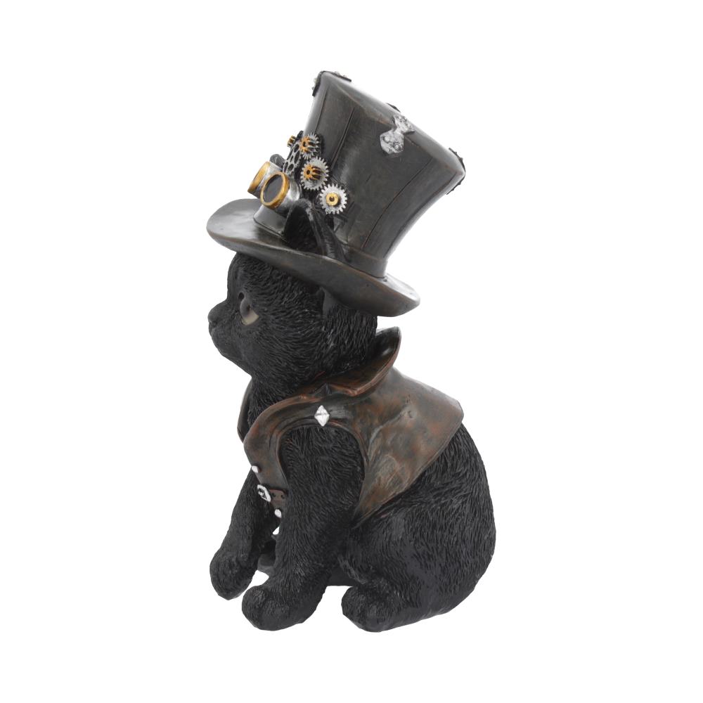 Nemesis Now Cogsmiths Katze 18,5 cm Figur schwarz, Kunstharz