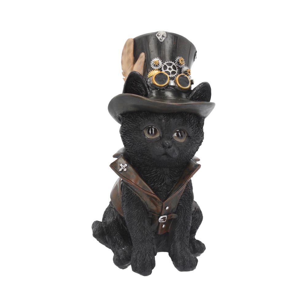 Nemesis Now Cogsmiths Katze 18,5 cm Figur schwarz, Kunstharz