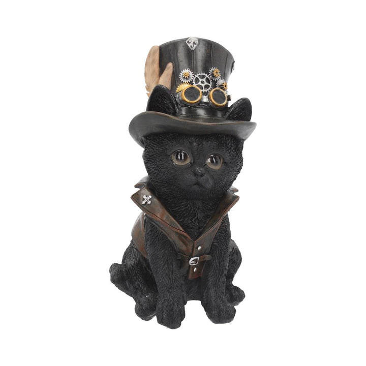 Nemesis Now Cogsmiths Katze 18,5 cm Figur schwarz, Kunstharz