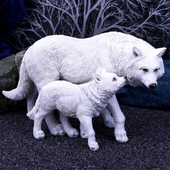 Nemesis Now U4774P9 Winter Offspring Figur, 27,5 cm, Kunstharz, Weiß, Einheitsgröße