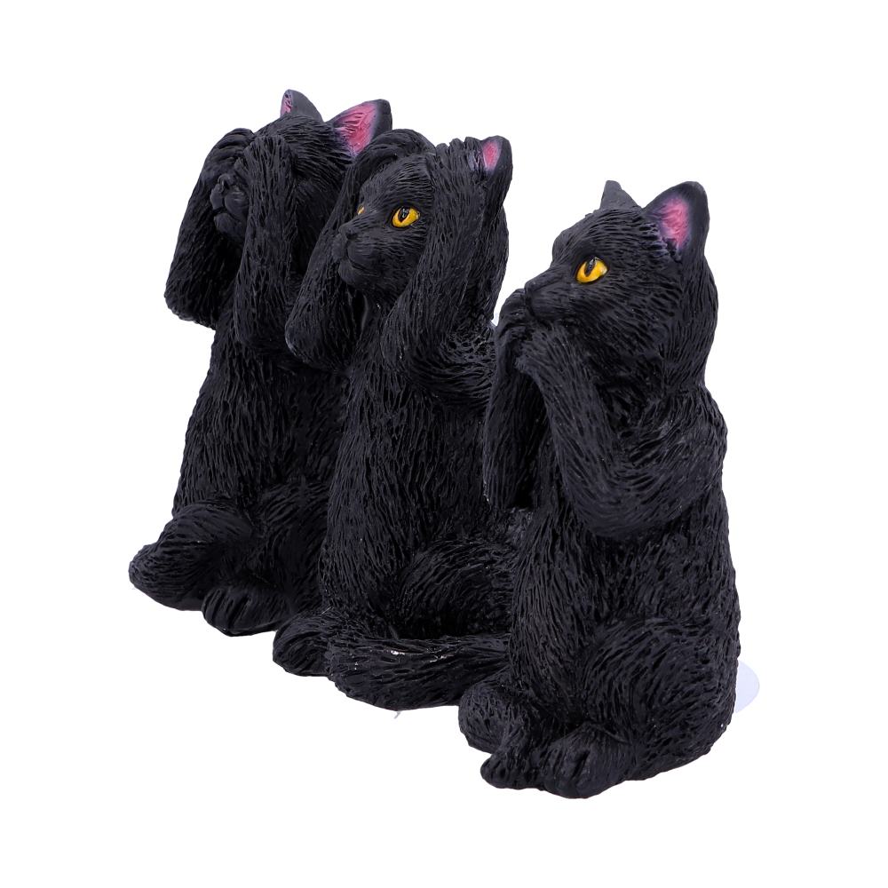 Nemesis Now Three Wise Felines 8,5 cm, Schwarz