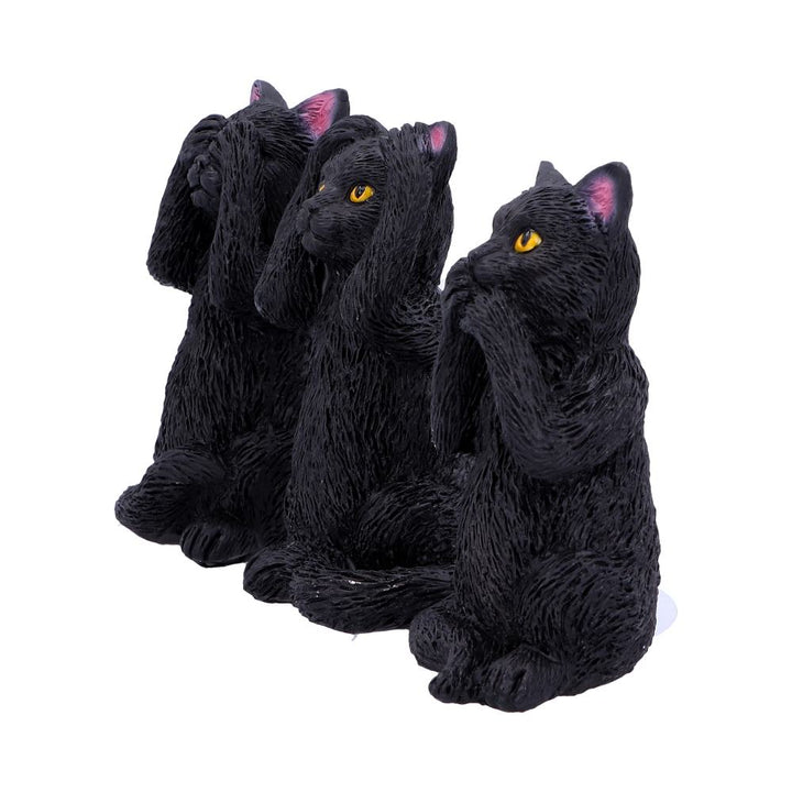 Nemesis Now Three Wise Felines 8,5 cm, Schwarz
