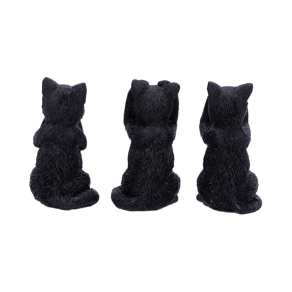 Nemesis Now Three Wise Felines 8,5 cm, Schwarz