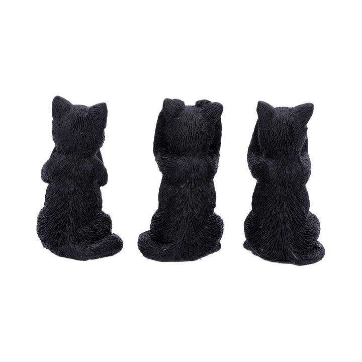 Nemesis Now Three Wise Felines 8,5 cm, Schwarz