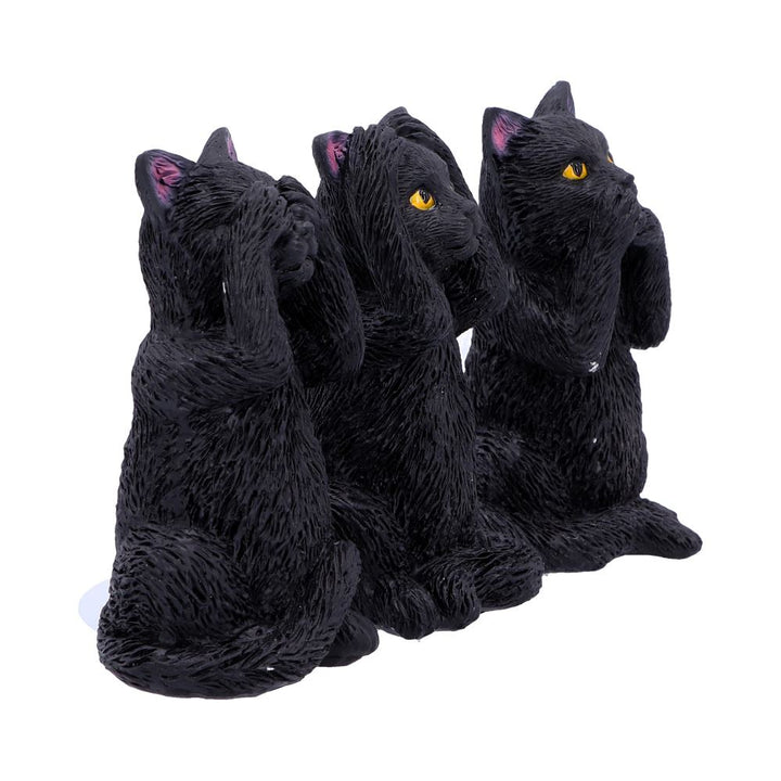 Nemesis Now Three Wise Felines 8,5 cm, Schwarz