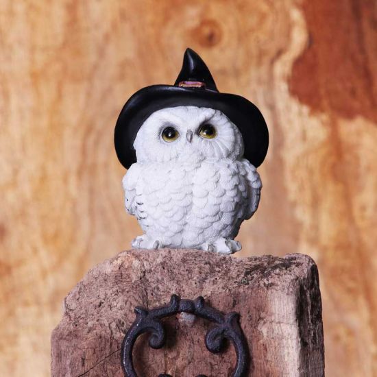 Nemesis Now Snowy Spells Eulenfigur, 9 cm, Weiß